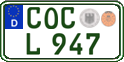 German license plate, Regular plates