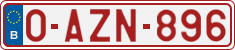 License plate of Belgium, Regular plates (2010)