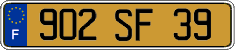 French license plate, FNI