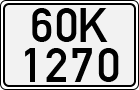 License plate of Vietnam, Cars