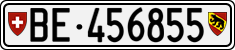 License plate of Switzerland, Cars