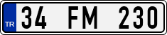 License plate of Turkey, Regular plates