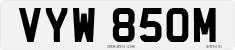 License plate of the United Kingdom, 1963 year system