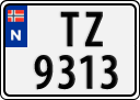 License plate of Norway, Trailers, motorcycles, special vehicles