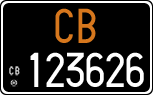 License plate of Italy, Cars (1927 year series)