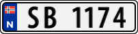 License plate of Norway, Trailers, motorcycles, special vehicles