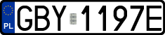 License plates of Poland, Regular car plates