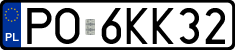 License plates of Poland, Regular car plates