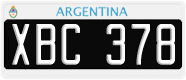 License plate of Argentina, Cars (1995, ABC 123)