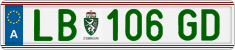 License plate of Austria, Regular plates