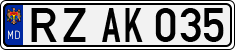 License plate of Moldova, Cars (1992)
