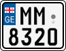 License plate of Georgia, Motorcycles (2014)