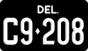 Delaware, Commercial vehicles (C12345)