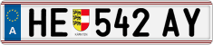 License plate of Austria, Regular plates