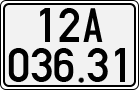 License plate of Vietnam, Cars