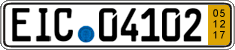 German license plate, Short-term transit plates