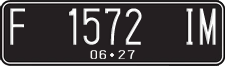 License plate of Indonesia, Regular plates