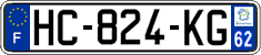 French license plate, SIV (ordinary)