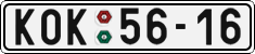 License plate of the Czech Republic, Cars (1960)