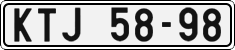 License plate of the Czech Republic, Cars (1960)