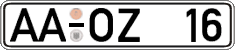 German license plate, Regular plates