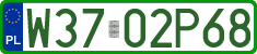 License plates of Poland, Professional plates