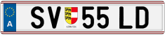 License plate of Austria, Regular plates