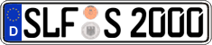 German license plate, Regular plates