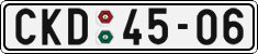 License plate of the Czech Republic, Cars (1960)