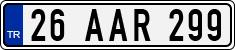 License plate of Turkey, Regular plates