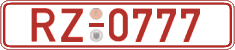 German license plate, Red license plates