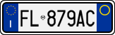 License plate of Italy, Cars (1994 year series)