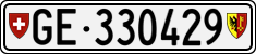 License plate of Switzerland, Cars