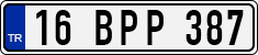 License plate of Turkey, Regular plates