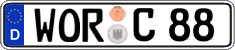 German license plate, Regular plates