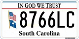 South Carolina, In God We Trust (1234AB/123 4AB)