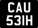 License plate of the United Kingdom, 1963 year system