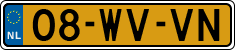 License plate of the Netherlands, Trailers