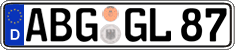 German license plate, Regular plates