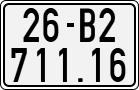 License plate of Vietnam, Motorcycles