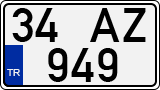 License plate of Turkey, Regular plates