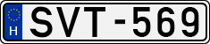 license plates of Hungary, Cars (1990)
