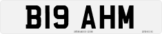 License plate of the United Kingdom, 1983 year system
