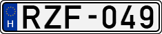 license plates of Hungary, Cars (1990)