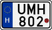 license plates of Hungary, Motorcycles (1990)