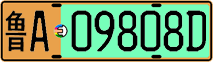 License plate of China, Electric vehicles