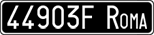 License plate of Italy, Cars (1927 year series)