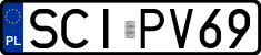License plates of Poland, Regular car plates