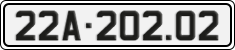 License plate of Vietnam, Cars