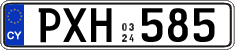 License plate of Cyprus, Regular plates